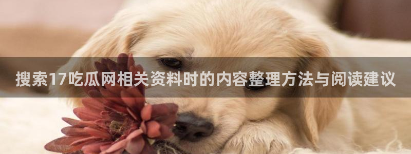 91吃瓜网络话题：搜索17吃瓜网相关资料时的内容整理方法与阅读建议